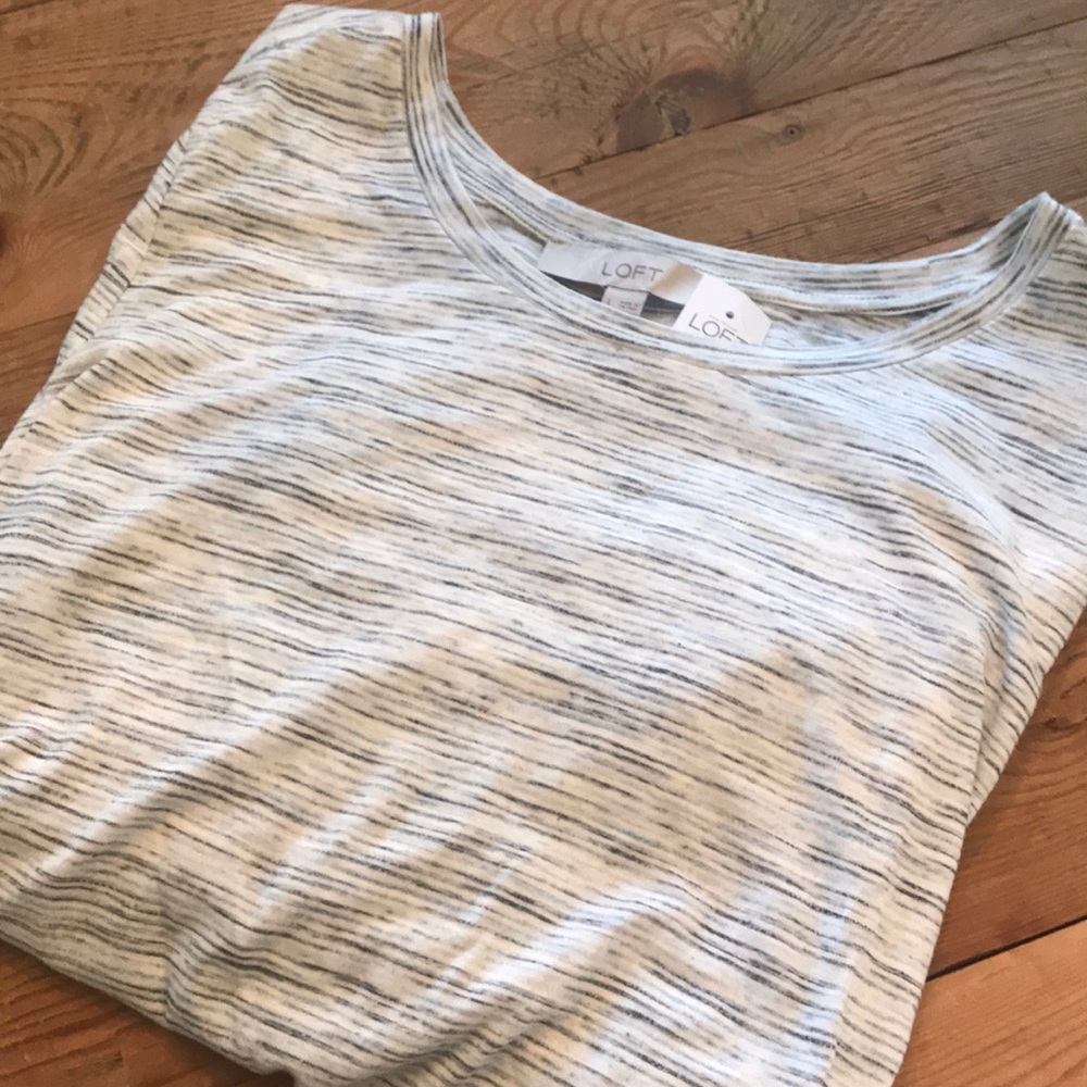NWT Loft long sleeve stripe tee